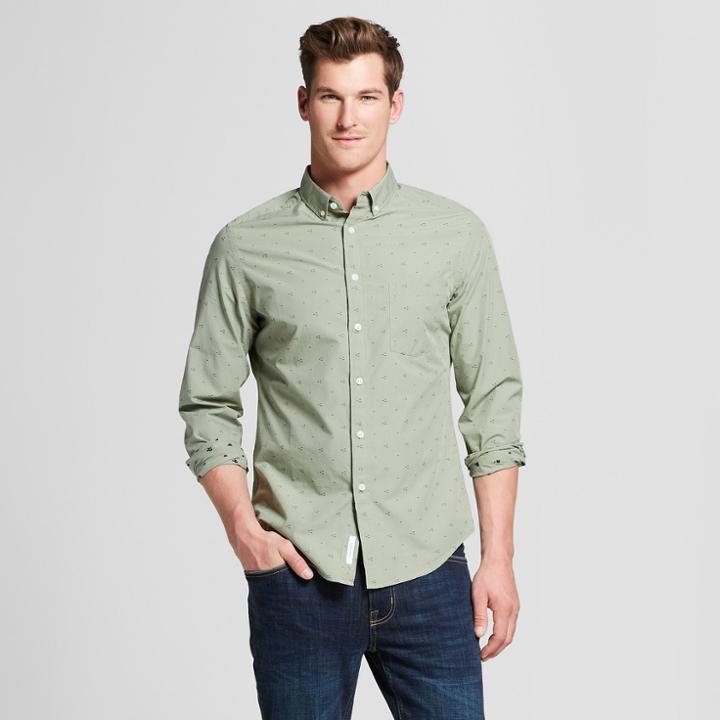 Men's Slim Fit Long Sleeve Northrop Button-down Shirt - Goodfellow & Co Pioneer