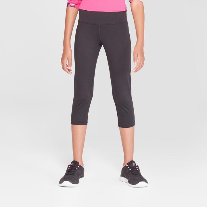 Girls' Performance Capri Leggings - C9 Champion Black S, Girl's,