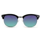 Target Women's Clubmaster Sunglasses With Green Mirrored