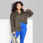 Women's Plus Size Ascot + Hart Western Long Sleeve Graphic Button-up Shirt - Black Floral Print