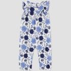 Baby Girls' Floral Jumpsuit - Just One You Made By Carter's Blue