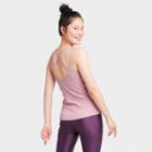 Women's Ribbed Tank Top With Shelf Bra - All In Motion Pink