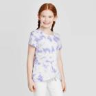 Petitegirls' Short Sleeve Tie-dye T-shirt - Cat & Jack Blue