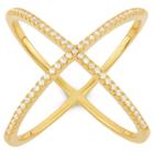 Tiara 0.32 Ct. T.w. Trend X Cubic Zirconia Ring In Rose Gold - 9, Girl's, Yellow