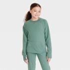 Girls' Ponte Crew Sweatshirt - All In Motion Green