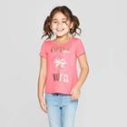 Toddler Girls' Captain Marvel Short Sleeve T-shirt - Pink
