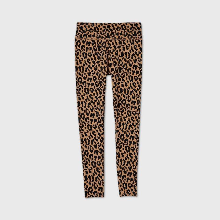 Women's Animal Print High-waisted Leggings - Wild Fable M,