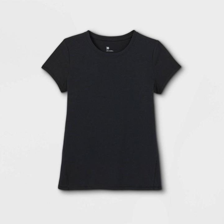 Girls' Short Sleeve T-shirt - All In Motion Black