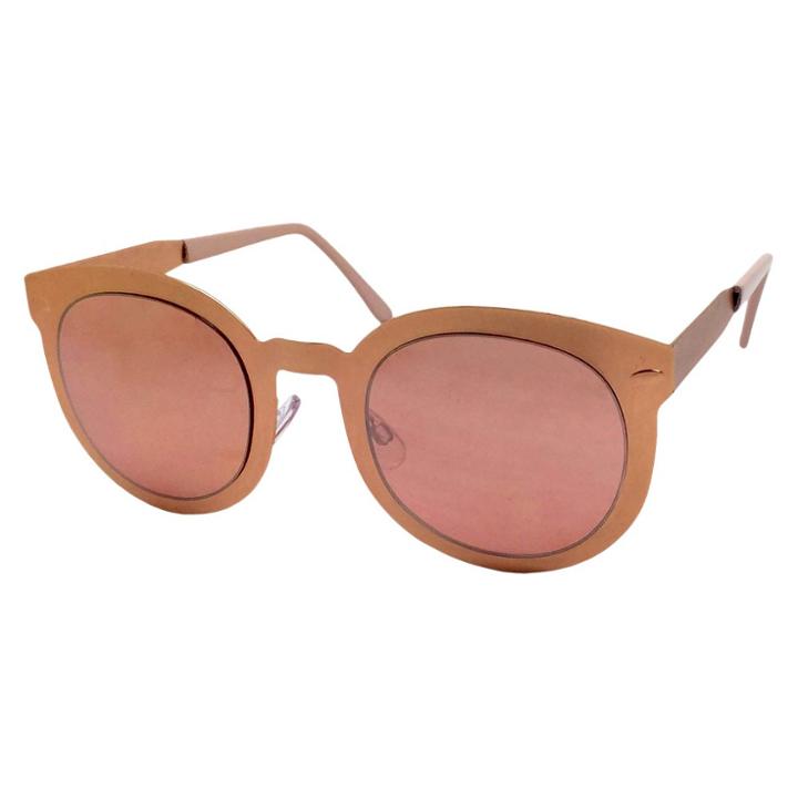 Target Women's Round Sunglasses With Metal Detail - Black/gold,