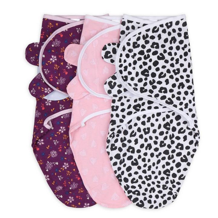 The Peanutshell Swaddle Wrap Purple Ditsy -