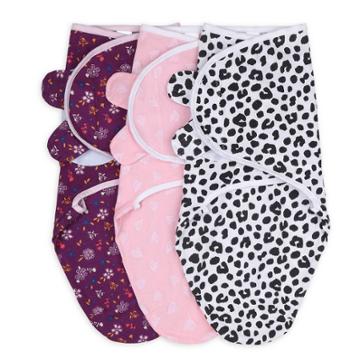 The Peanutshell Swaddle Wrap Purple Ditsy -