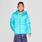 Girls' Puffer Jacket - Cat & Jack Teal