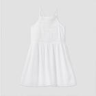 Girls' Crochet Short Dress - Art Class White
