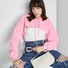Women's Super Cropped Hooded Sweatshirt - Wild Fable Pink