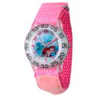 Girls' Disney Princess Ariel Clear Plastic Time Teacher Watch - Pink