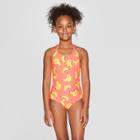 Girls' Gone Bananas One Piece Swimsuit - Cat & Jack Coral