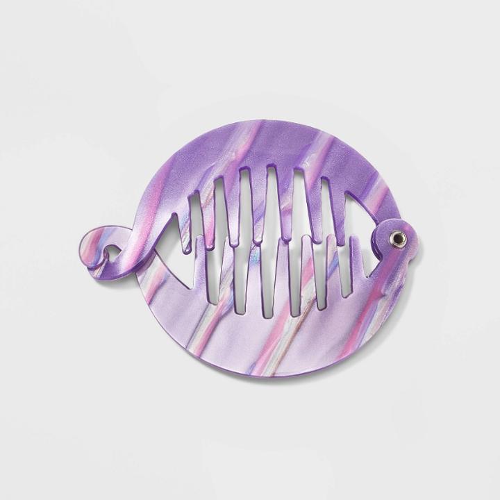 Striped Banana Hair Clip - Wild Fable Purple