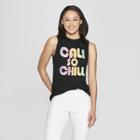 Modern Lux Women's Casual Fit Sleeveless Cali So Chill Graphic Tank Top - Modern