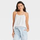 Women's Gauze Tank Top - Universal Thread True White