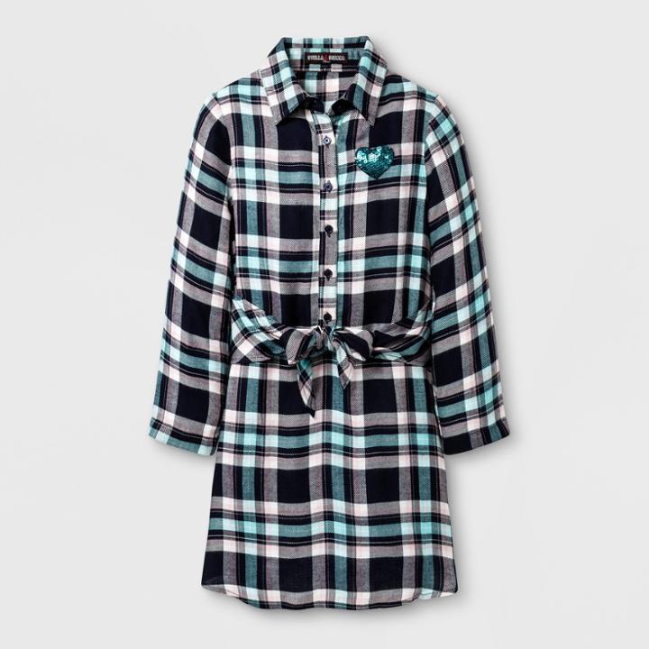 Girls' Stella & Sienna Tunic Dress - Navy -