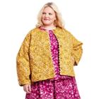 Women's Plus Size Mum Floral Quilted Jacket - Kika Vargas X Target Gold