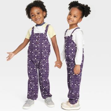 Ade + Ayo Black History Month Toddler Overalls - Blue Abstract