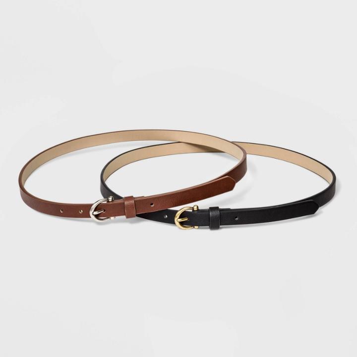 Women's Buckle Belt - Universal Thread Black