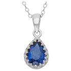 Target Pear-cut Sapphire Crown Pendant In Sterling Silver, Girl's, Sapphire/silver