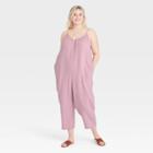 Women's Plus Size Sleeveless Gauze Jumpsuit - Universal Thread Lilac