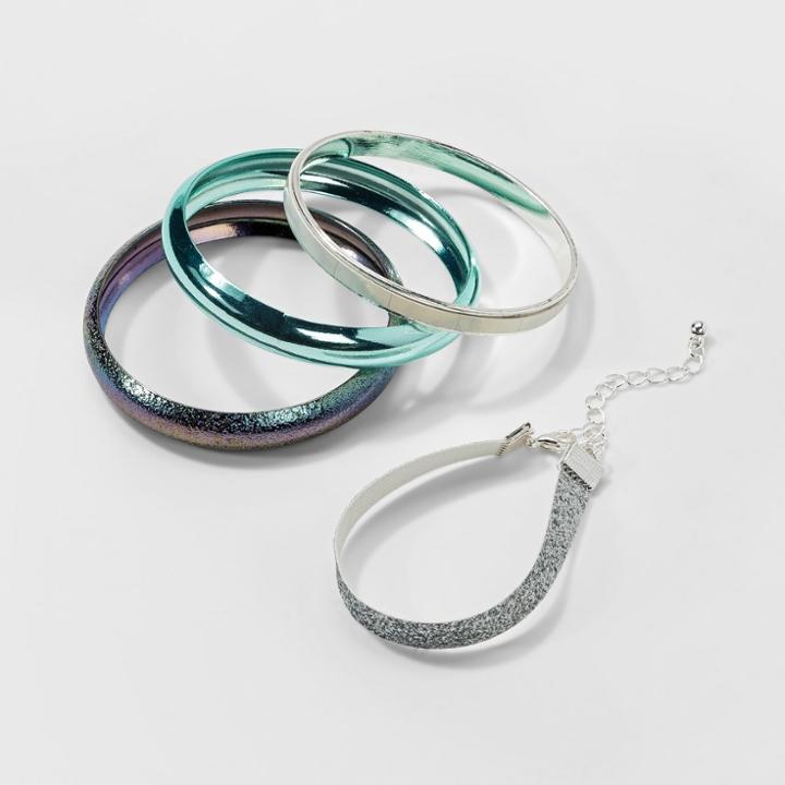 Girls' Acrylic Sequin Bangle - Cat & Jack One Size,