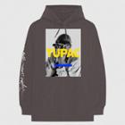 Men's Tupac Hooded Long Sleeve T-shirt - Gray