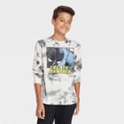 Boys' Black Panther Long Sleeve Graphic T-shirt - Art Class White
