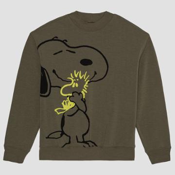 Women's Peanuts Snoopy Sweatshirt - Green