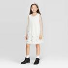 Girls' Star Sequin Dress - Cat & Jack White M Plus, Girl's, Size: