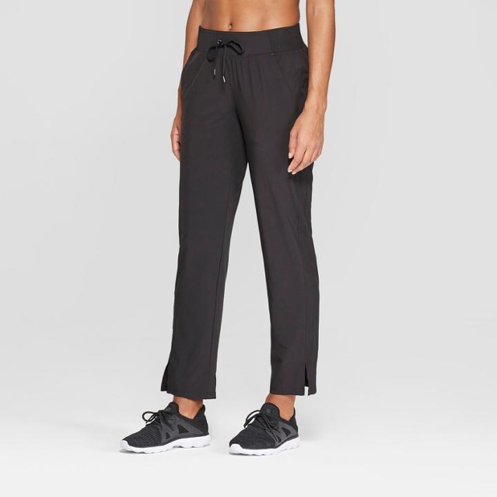 Women's Woven Drawstring Mid-rise Pants - C9 Champion Black Xs -