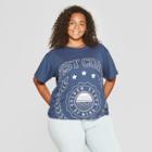 Women's Plus Size Short Sleeve West Coast Graphic T-shirt - Modern Lux (juniors') Blue