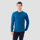 Fol Select Fruit Of The Loom Men's Long Sleeve Henley T-shirt - Legion Blue 2xl, Size: