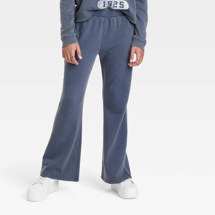 Girls' Flare Sweatpants - Art Class Dusty Navy