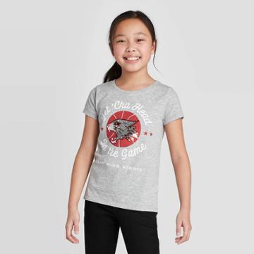 Girls' Disney High School Musical Wildcats Flip Sequin T-shirt - Gray S, Girl's,