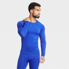 Men's Long Sleeve Fitted T-shirt - All In Motion Blue S, Men's,