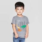 Toddler Boys' Dino City Graphic Short Sleeve T-shirt - Cat & Jack Black