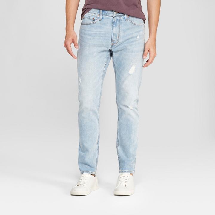 Men's Taper Fit Jeans - Goodfellow & Co Light Wash