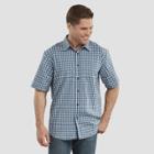 Dickies Men's Relaxed Fit Short Sleeve Button-down Shirt - Dark Denim Wash