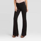 Women's High-rise Full Flare Jeans - Universal Thread Black