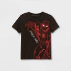 Boys' Spider-man Short Sleeve Graphic T-shirt - Black Xs - Disney