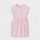 Girls' Printed 100% Cotton Short Sleeve Knit Dress - Cat & Jack