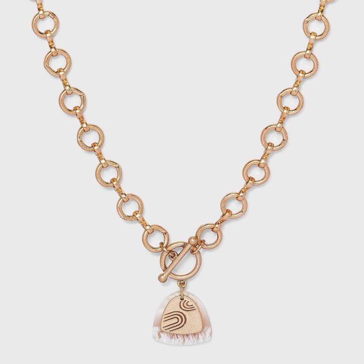Multi Layered Triangular Charm Pendant Necklace - Universal Thread