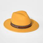 Girls' Faux Felt Panama Hat - Art Class Yellow