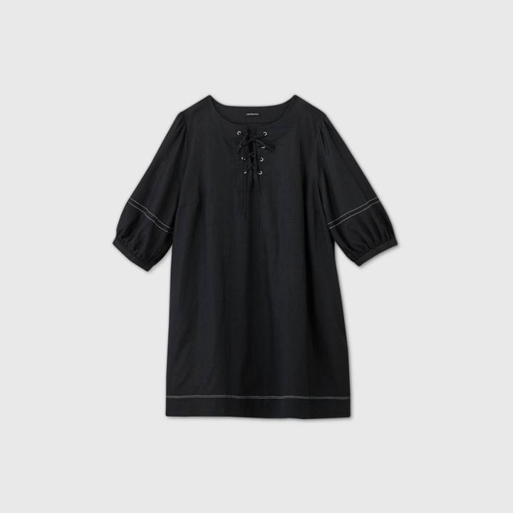 Women's Plus Size Short Sleeve Dress - Who What Wear Black 2x, Women's,