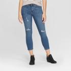 Women's High-rise Crop Skinny Jeans - Universal Thread Dark Wash